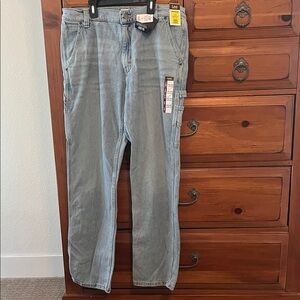Lee Men's Relaxed Fit Carpenter Jeans in Light Blue Size 34 x 32 NWT